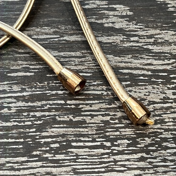 Gold Gladiator Lace Up Sandals (Vegan Leather) - Picture 4 of 9